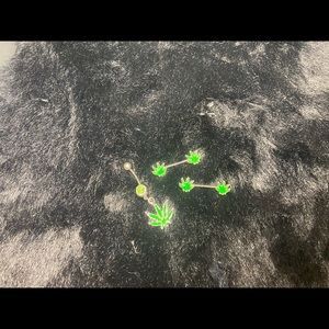 Matching belly and nipple rings